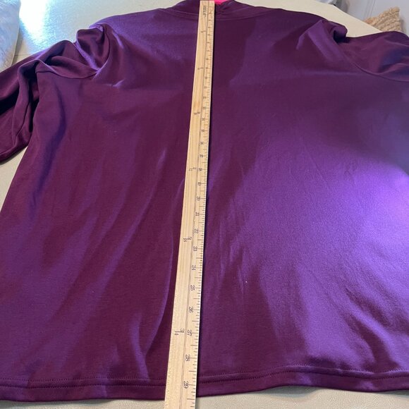 L.L. Bean Women's Shawl Collar Pima Cotton Top - Picture 7 of 8